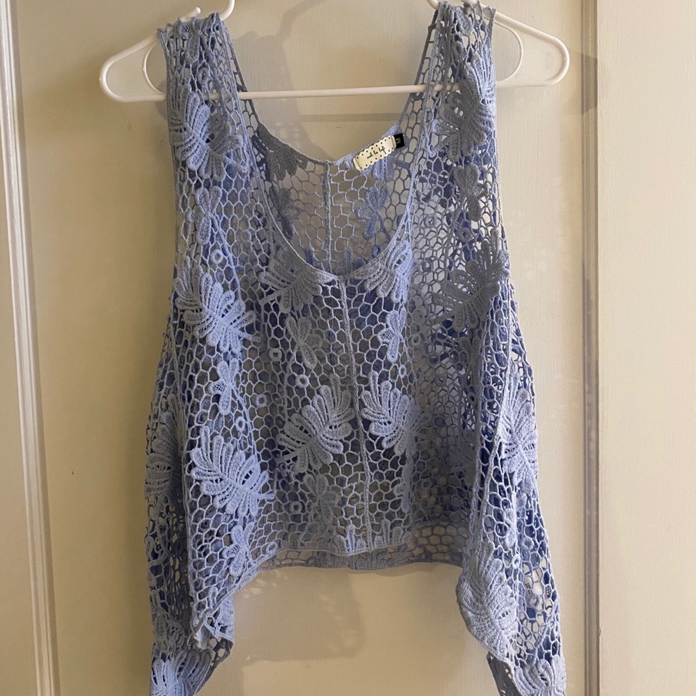 Crocheted Flowy Top- Handmade